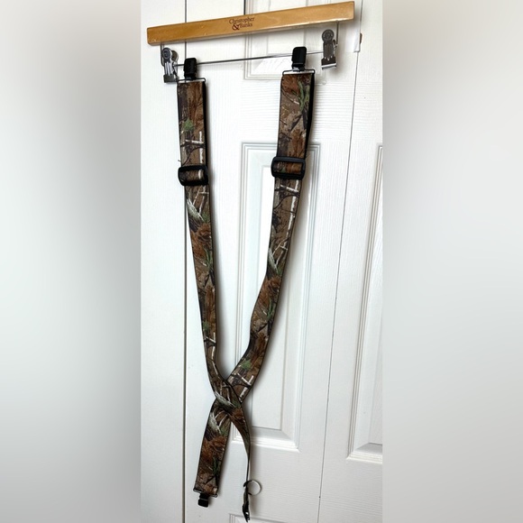 REALTREE Camouflage Suspenders Green Brown Camo Stretchy Adjustable Hunting Mens - Picture 2 of 10